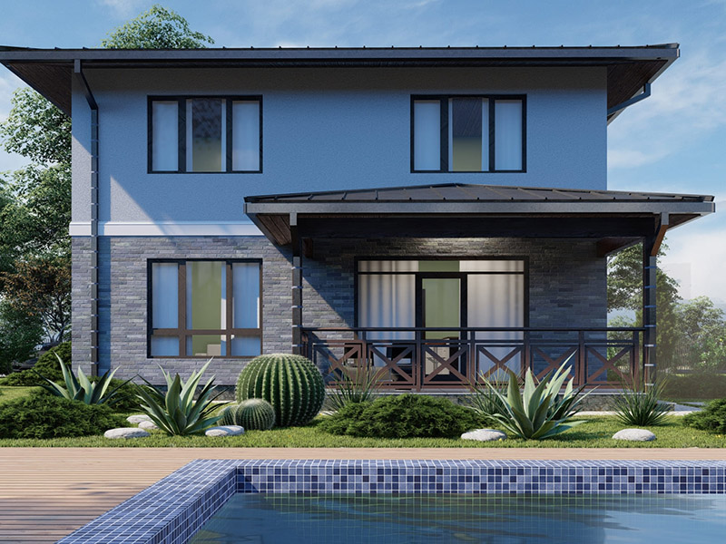 Камінь на фасаді